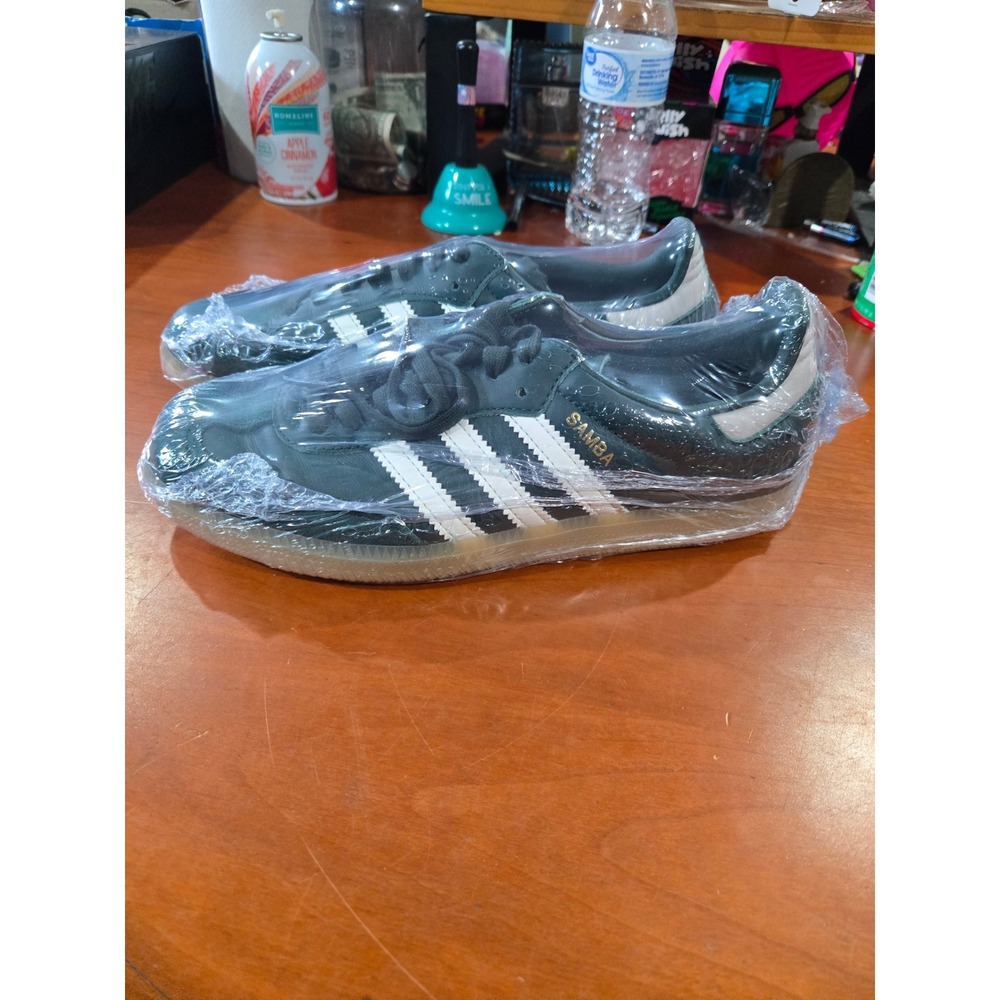 Adidas Samba OG Dark Green White Gum Sole Sneakers JI4469 Mens 6.5 Womens 7.5